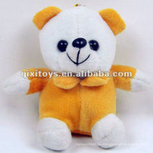 mini llavero lindo del oso del peluche del juguete del peluche